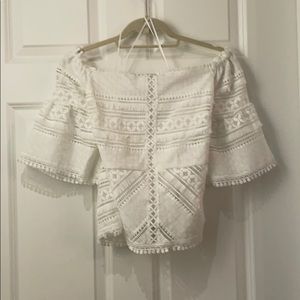 🌸 Boho style off shoulder shirt 🌸